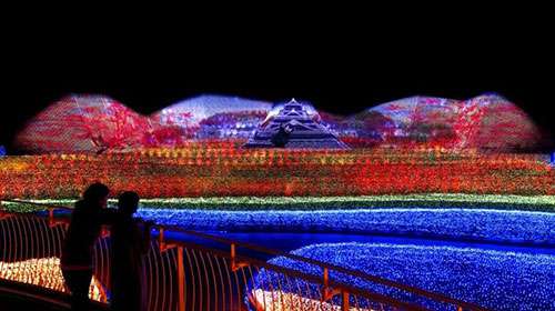 最壯(zhuang)觀的鼕季燈光秀在日本呈現